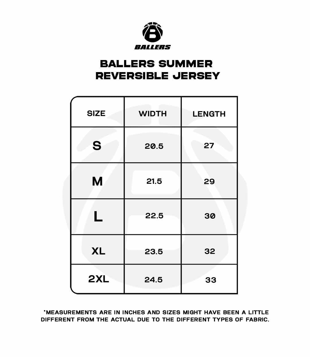 BALLERS BASKETBALL REVERSIBLE JERSEY (V2)
