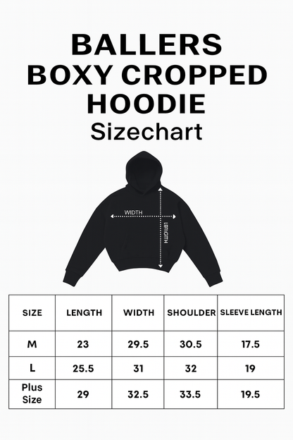BOXY CROPPED HOODIE (REFLECTORIZED PRINT)