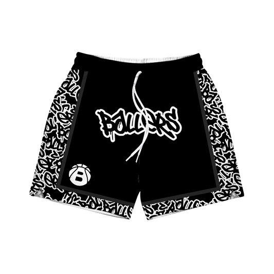 Ballers Classic Graffiti Mesh Shorts (WITH CYCLING SHORT)