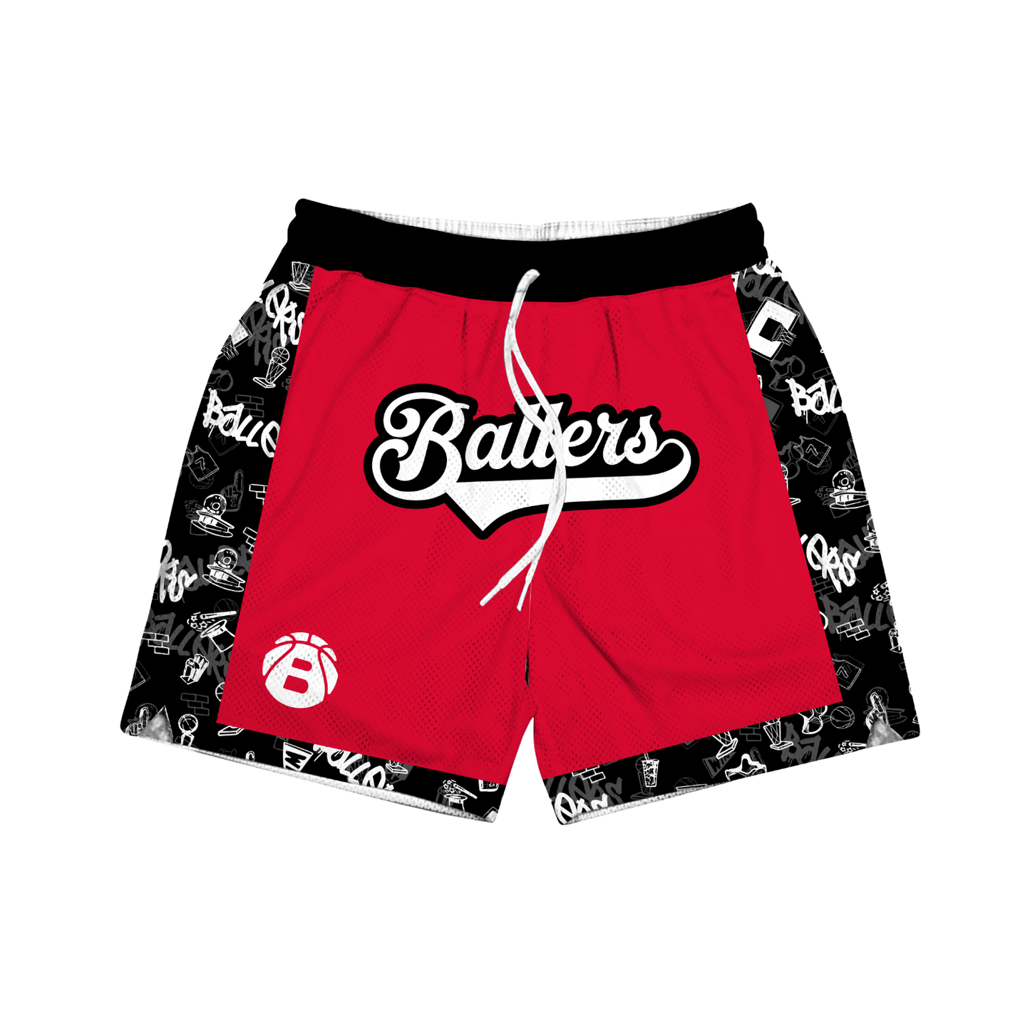 Ballers Classic Graffiti Mesh Shorts (WITH CYCLING SHORT)