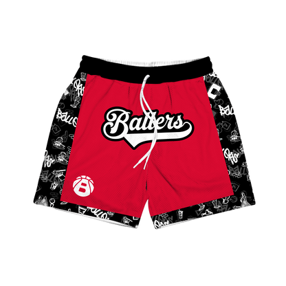 Ballers Classic Graffiti Mesh Shorts (WITH CYCLING SHORT)
