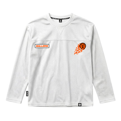 Ballers Fire Ball Embroidery Long Sleeve