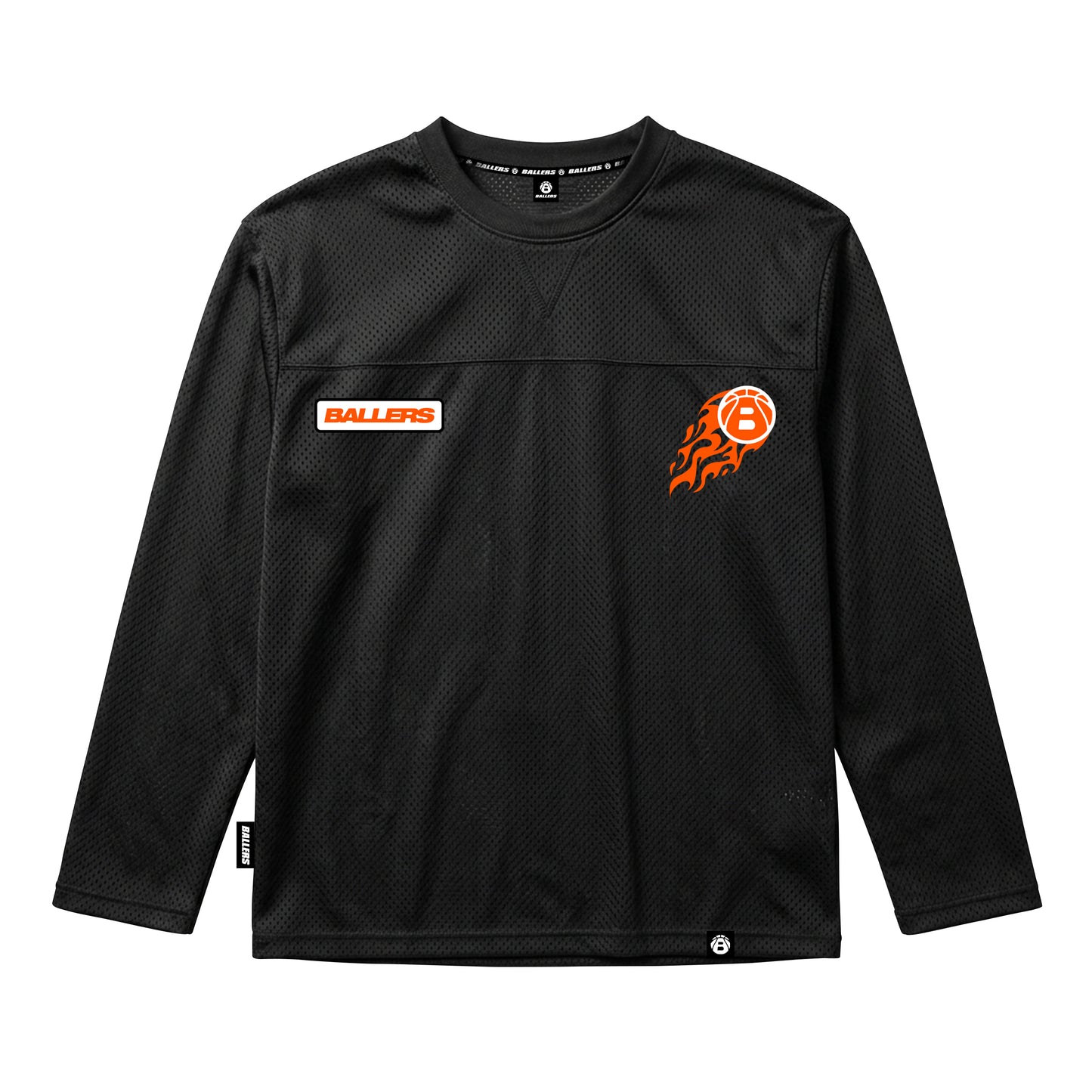 Ballers Fire Ball Embroidery Long Sleeve