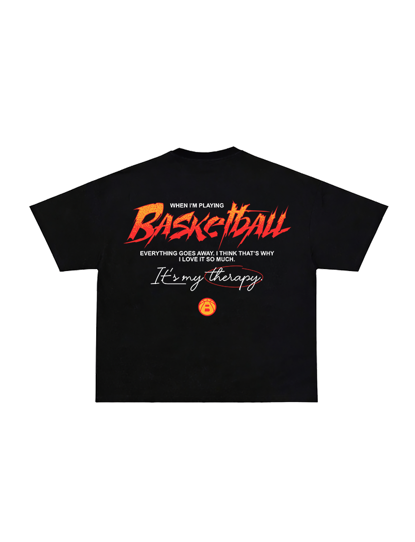 Ballers Basketball Therapy Boxy Tee