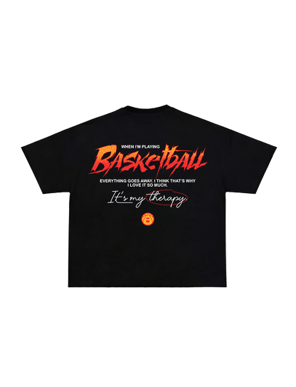 Ballers Basketball Therapy Boxy Tee