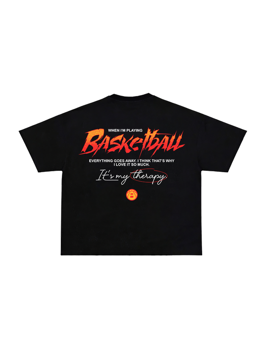 Ballers Basketball Therapy Boxy Tee