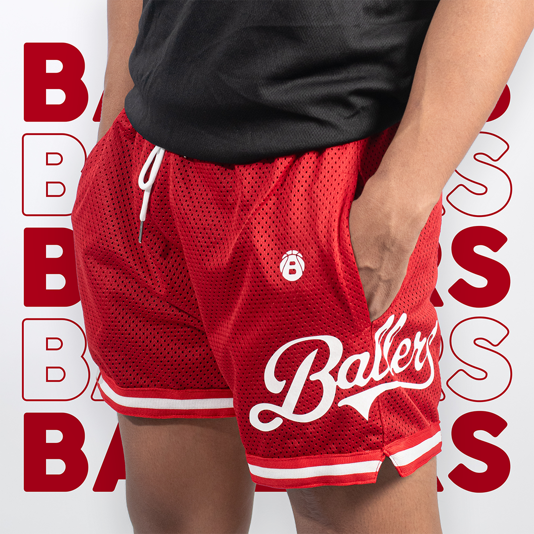 𝘽𝘼𝙇𝙇𝙀𝙍𝙎 𝙑4 𝙈𝙀𝙎𝙃 𝙎𝙃𝙊𝙍𝙏 ORIGINAL BASKETBALL SHORT/TRAINING SHORT ABOVE THE KNEE BASKETBALL SHORT