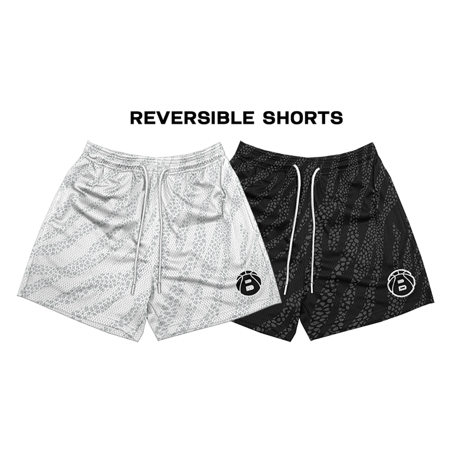 Ballers Snake Skin Reversible Mesh Shorts
