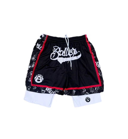 Ballers Classic Graffiti Mesh Shorts (WITH CYCLING SHORT)