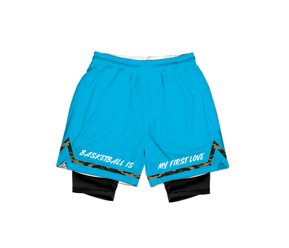 Ballers camouflage BASKETBALL IS MY FIRST LOVE Mesh Short Collection (With Cycling Short)
