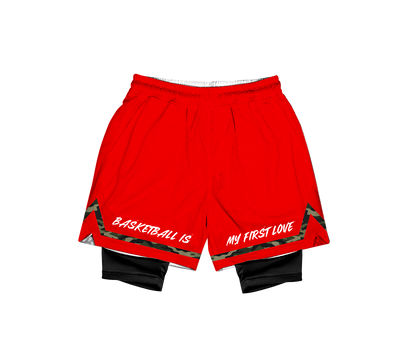 Ballers camouflage BASKETBALL IS MY FIRST LOVE Mesh Short Collection (With Cycling Short)