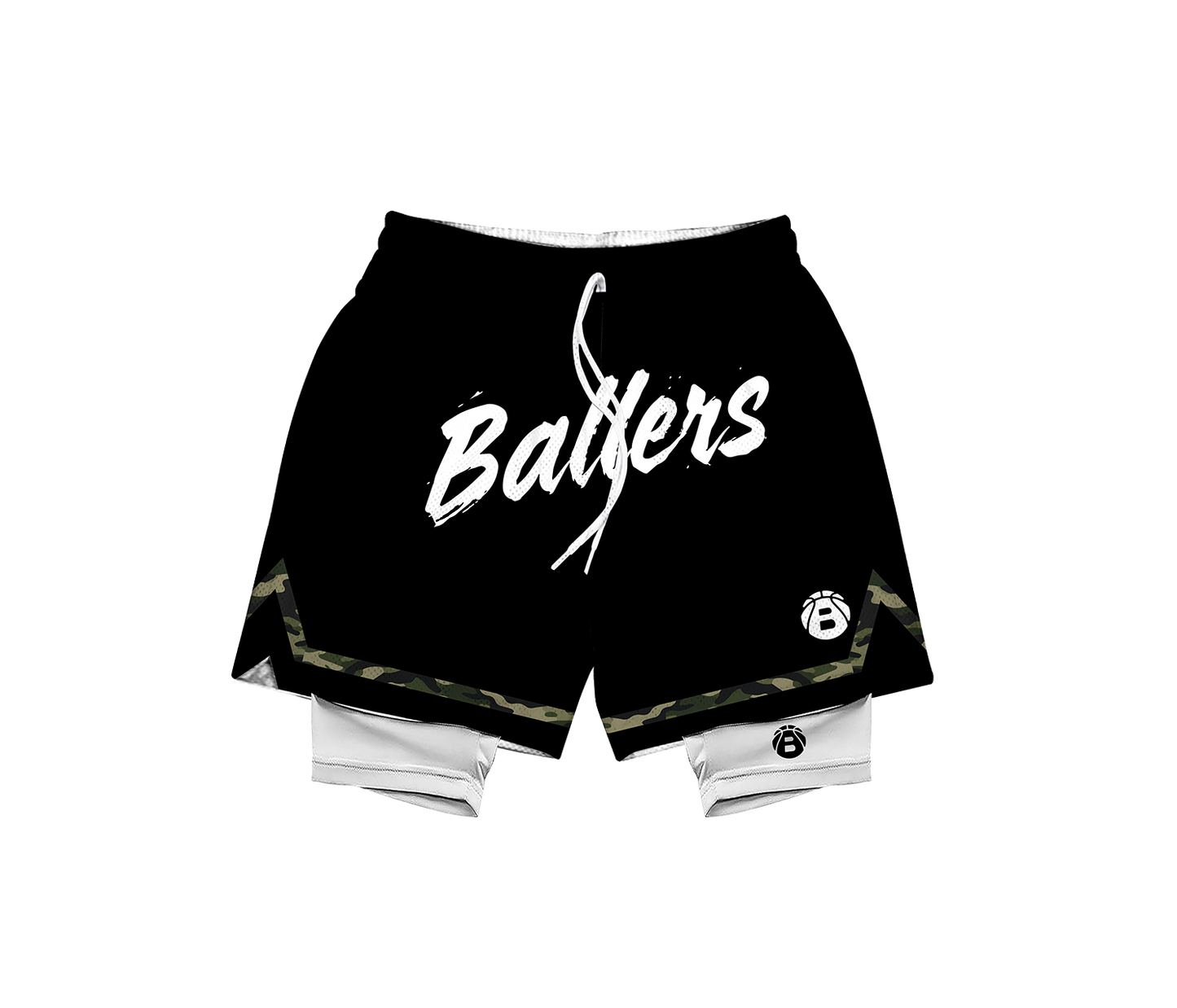 Ballers camouflage BASKETBALL IS MY FIRST LOVE Mesh Short Collection (With Cycling Short)