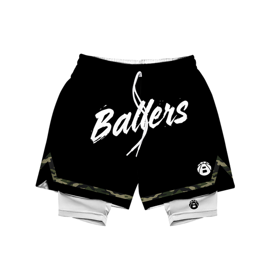 Ballers camouflage BASKETBALL IS MY FIRST LOVE Mesh Short Collection (With Cycling Short)