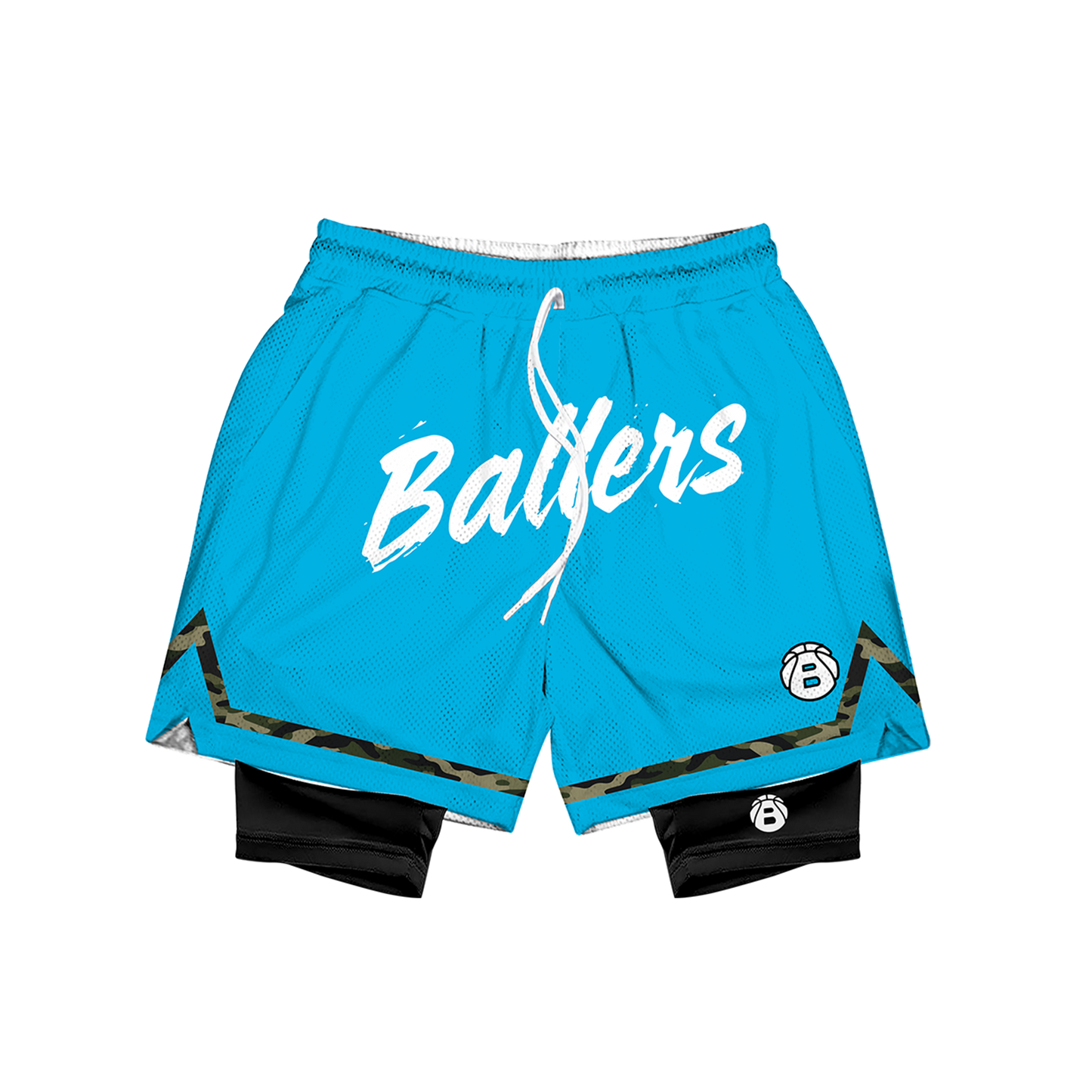 Ballers camouflage BASKETBALL IS MY FIRST LOVE Mesh Short Collection (With Cycling Short)