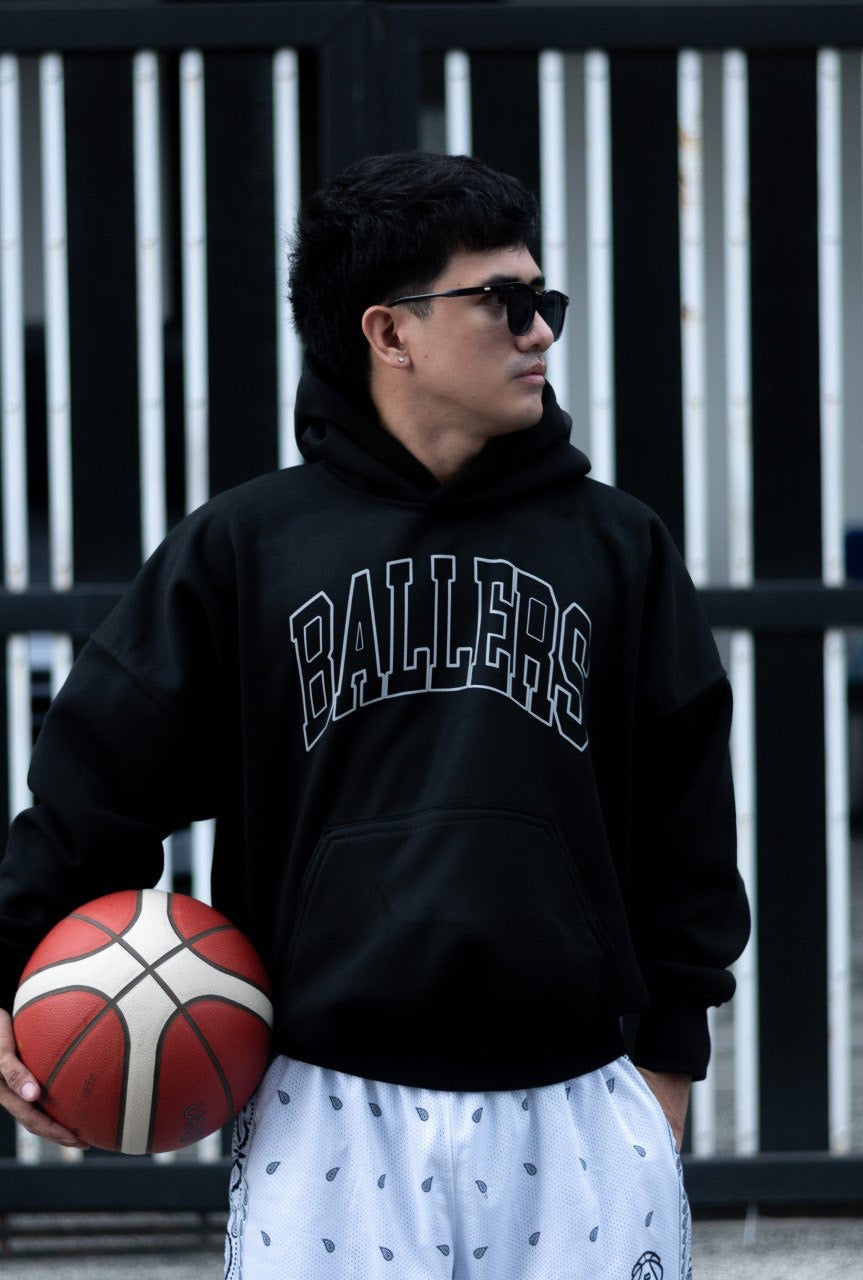 BOXY CROPPED HOODIE (REFLECTORIZED PRINT)