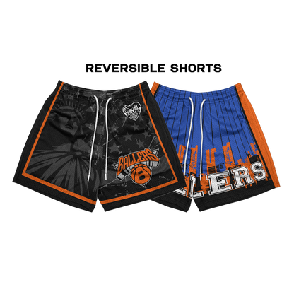 NBA-INSPIRED REVERSIBLE MESH SHORTS ( Knicks )