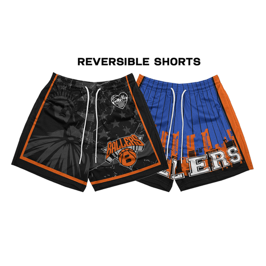 NBA-INSPIRED REVERSIBLE MESH SHORTS ( Knicks )
