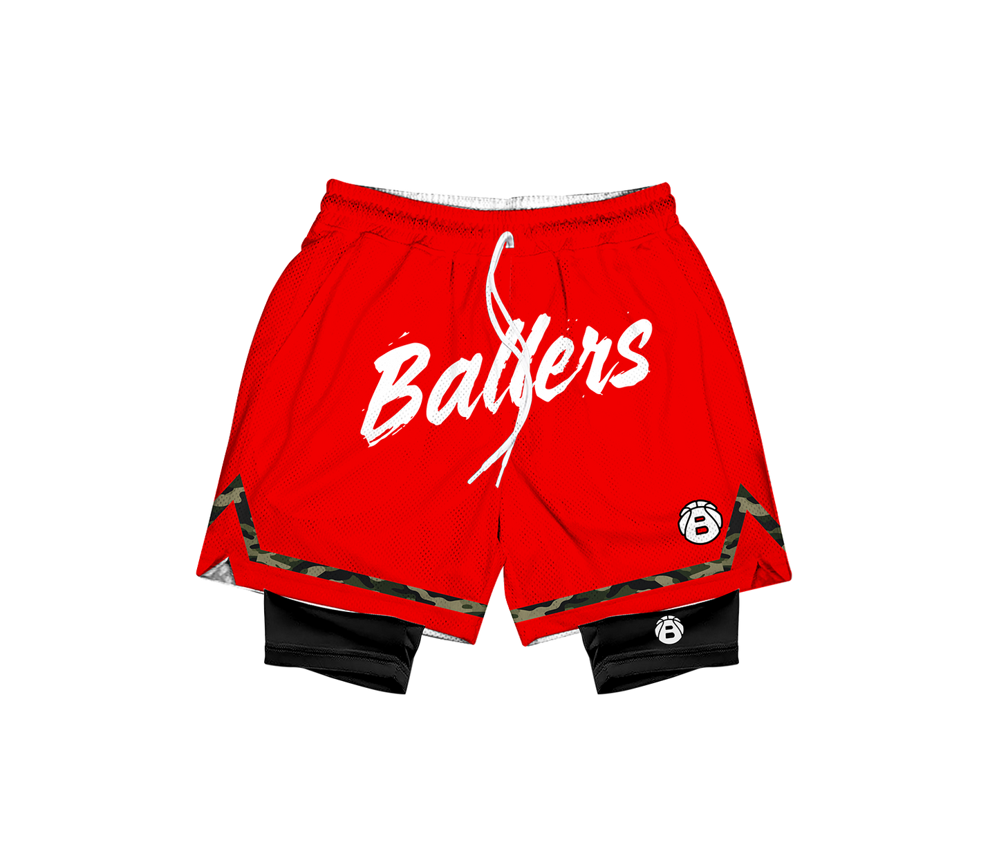 Ballers camouflage BASKETBALL IS MY FIRST LOVE Mesh Short Collection (With Cycling Short)