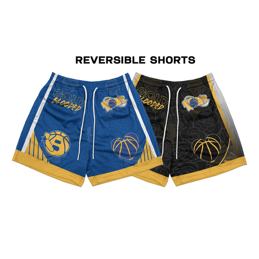 NBA-INSPIRED REVERSIBLE MESH SHORTS ( Warriors )