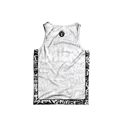 BALLERS GRAFFITI REVERSIBLE JERSEY (BLACK&WHITE)