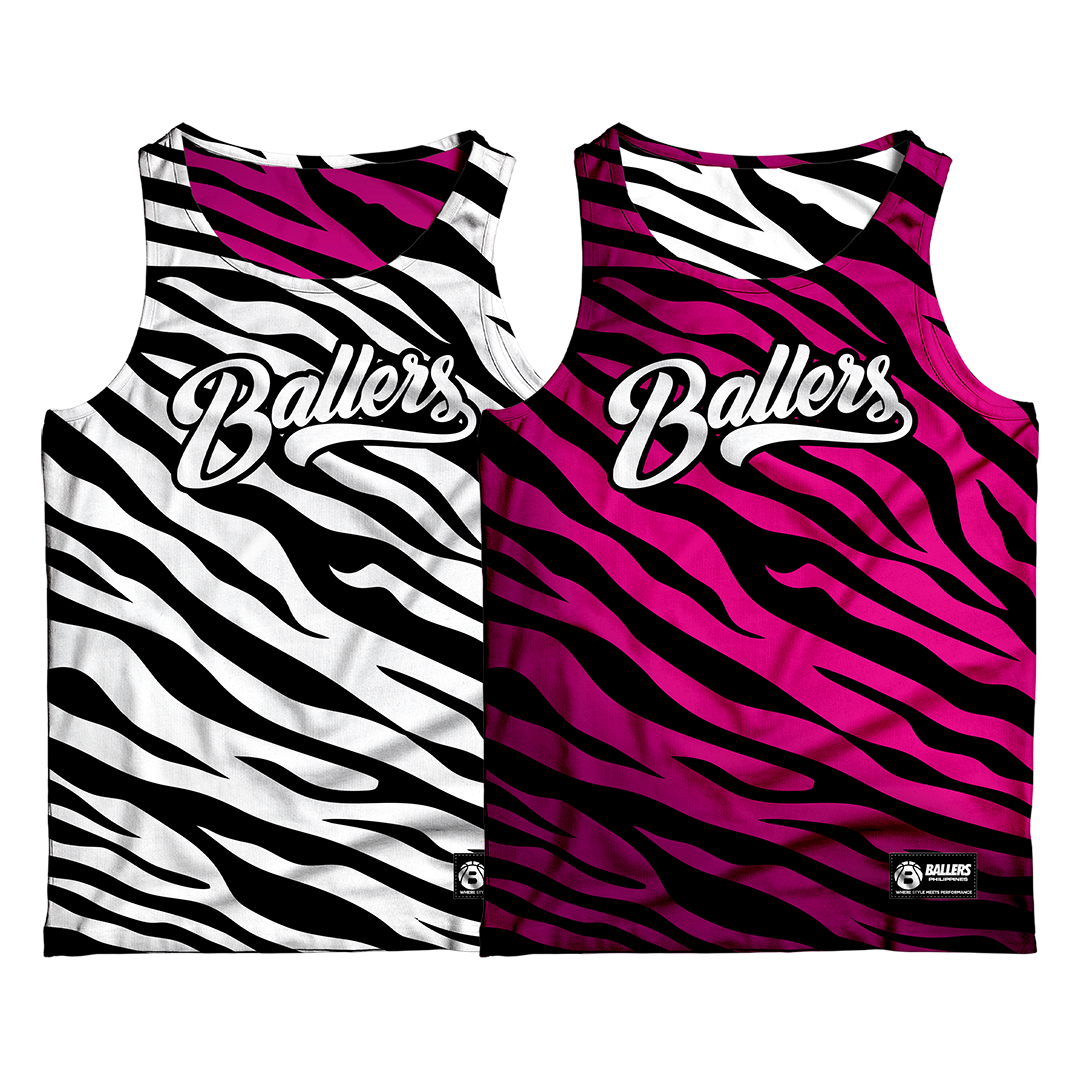 Ballers Reversible Wild Court Jersey Collection ( ZEBRA )