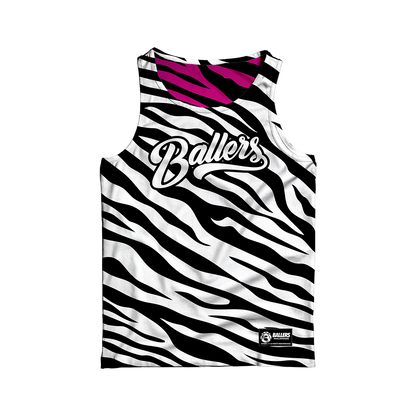 Ballers Reversible Wild Court Jersey Collection ( ZEBRA )