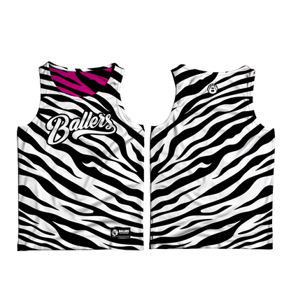 Ballers Reversible Wild Court Jersey Collection ( ZEBRA )