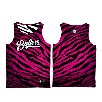 Ballers Reversible Wild Court Jersey Collection ( ZEBRA )