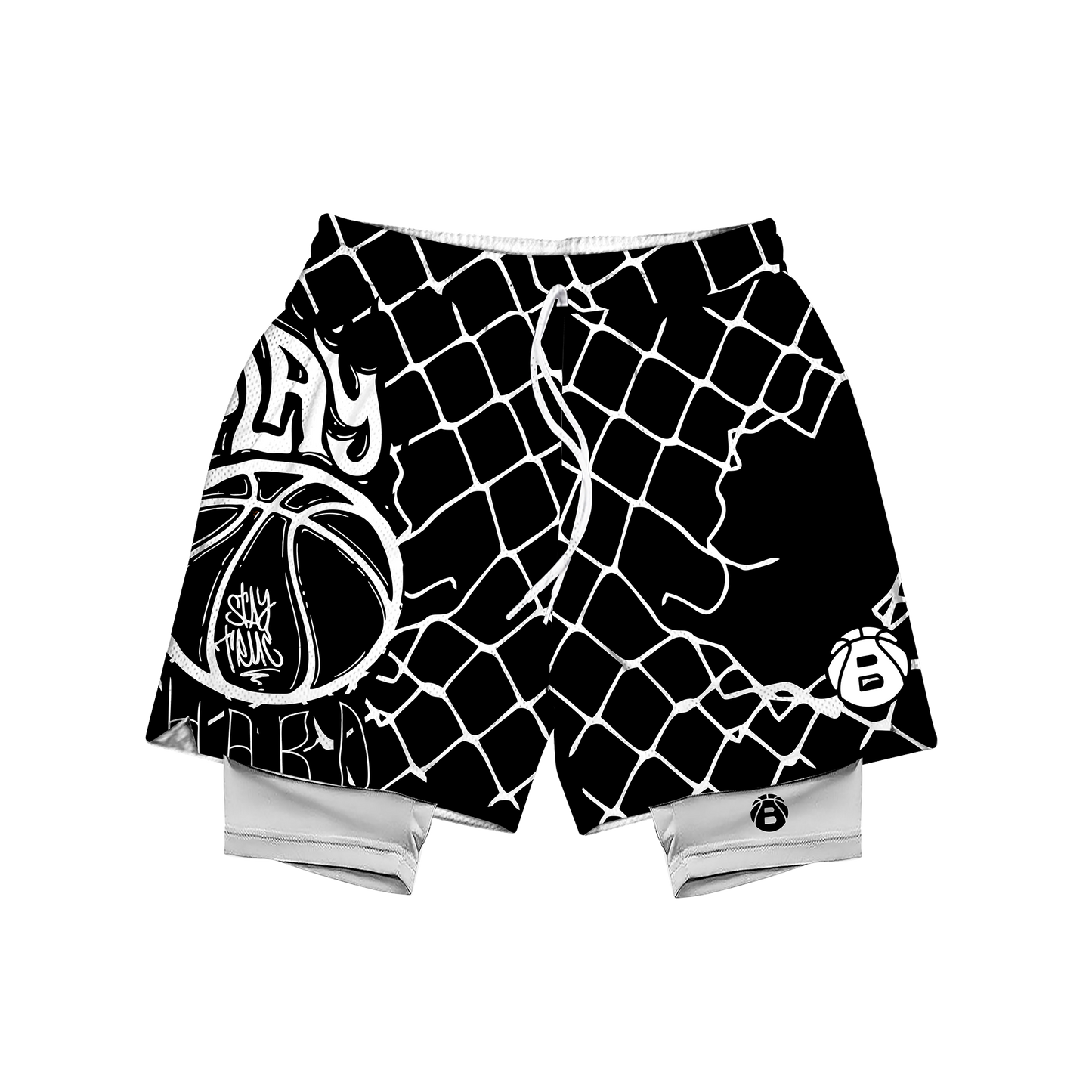 Ballers Street Net Mesh Short (With Cycling Short)