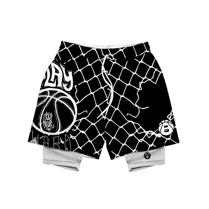 Ballers Street Net Mesh Short (With Cycling Short)