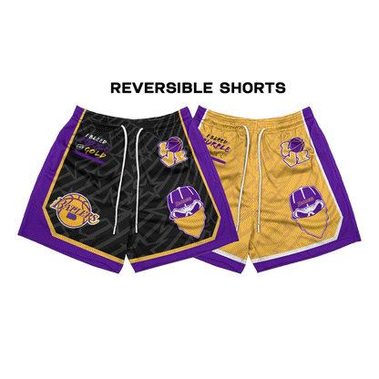 NBA-INSPIRED REVERSIBLE MESH SHORTS ( Lakers )