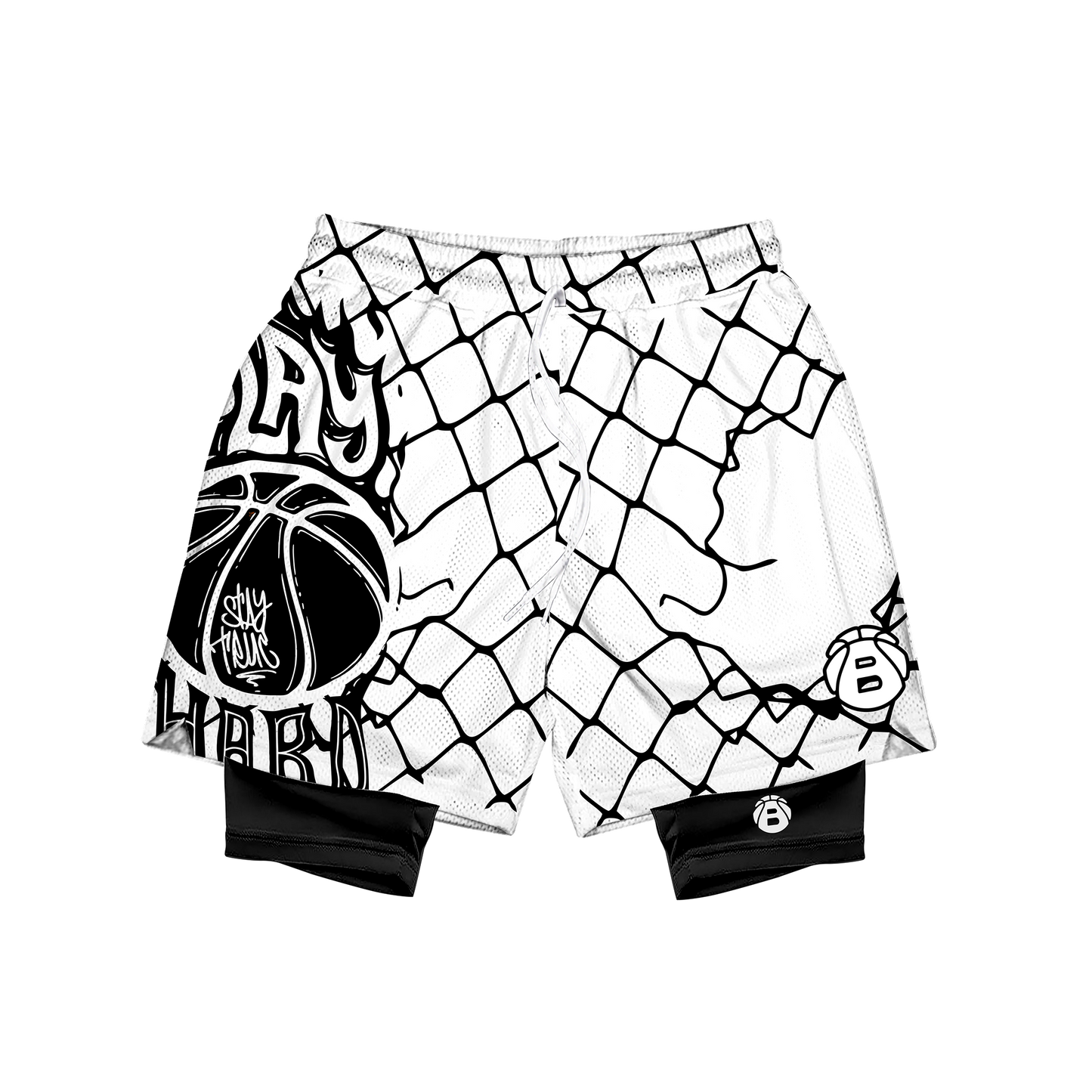 Ballers Street Net Mesh Short (With Cycling Short)