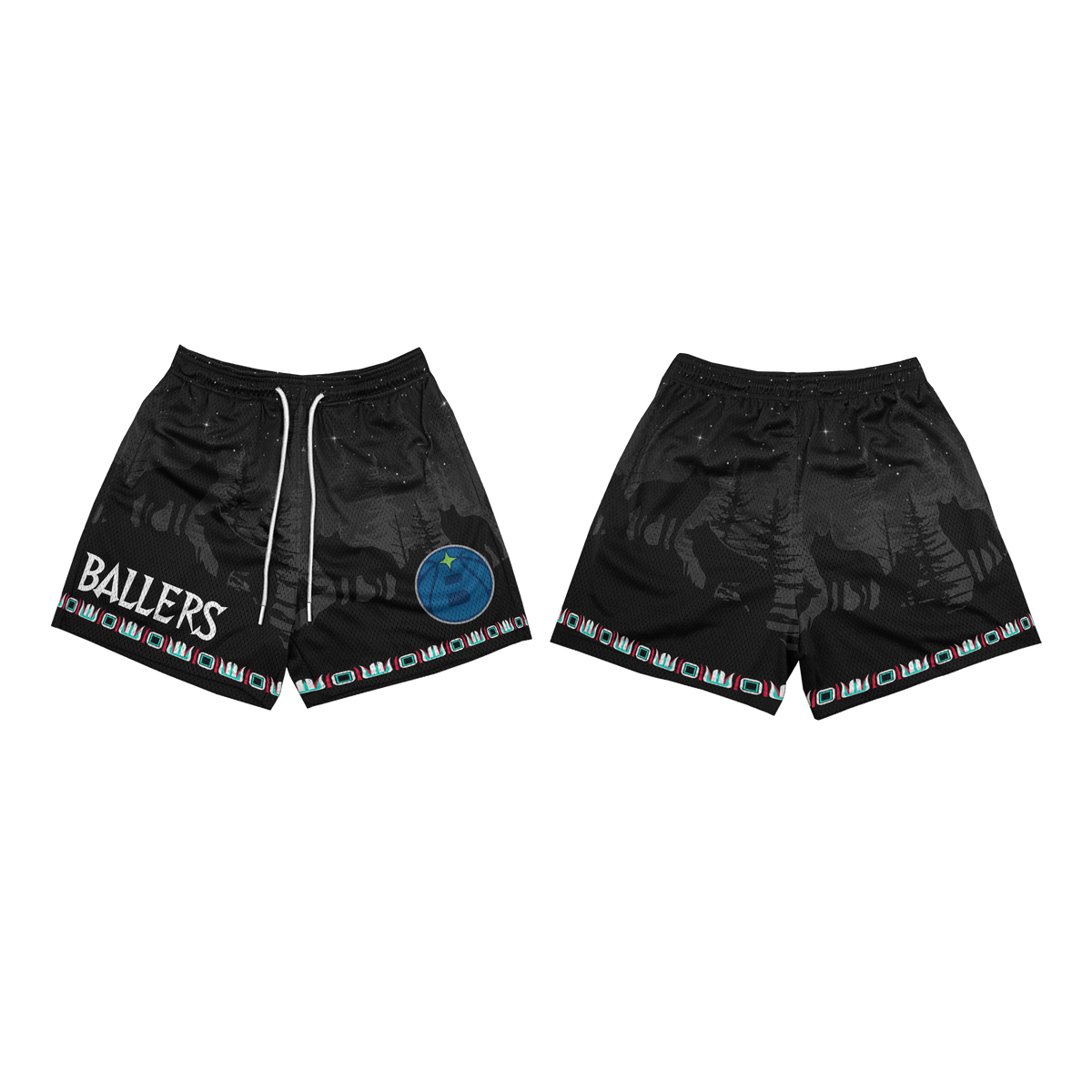 NBA-INSPIRED REVERSIBLE MESH SHORTS ( Wolves )